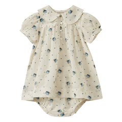 Caramel - Nina Fleurs Dress and Romper Set | Light Blue