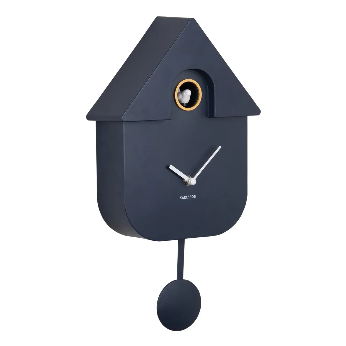 Present Time - Modern Cuckoo Pendulum Clock | Blue