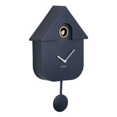 Present Time - Modern Cuckoo Pendulum Clock | Blue