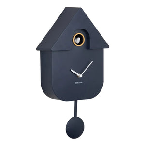 Present Time - Modern Cuckoo Pendulum Clock | Blue