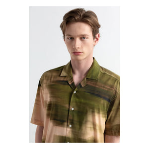 Edmmond Studios - Wild Run Short Sleeve Shirt | Forest Green