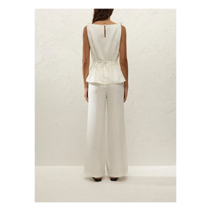 Faithfull the Brand - Ecru Top with Floral Linen