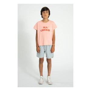 Piupiuchick - Striped Denim Shorts | Blue