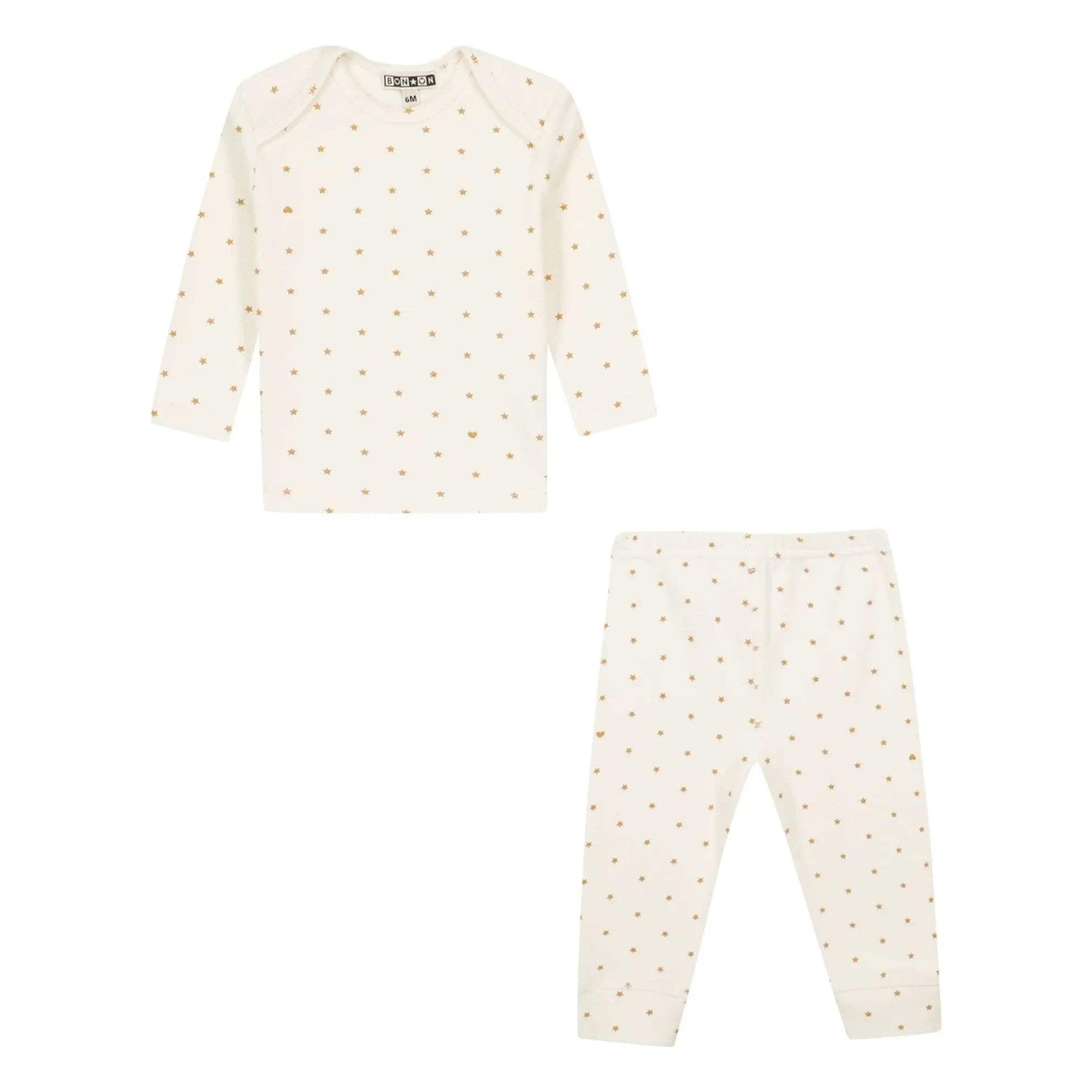 Bonton - Patino Star Pajamas | Light Yellow
