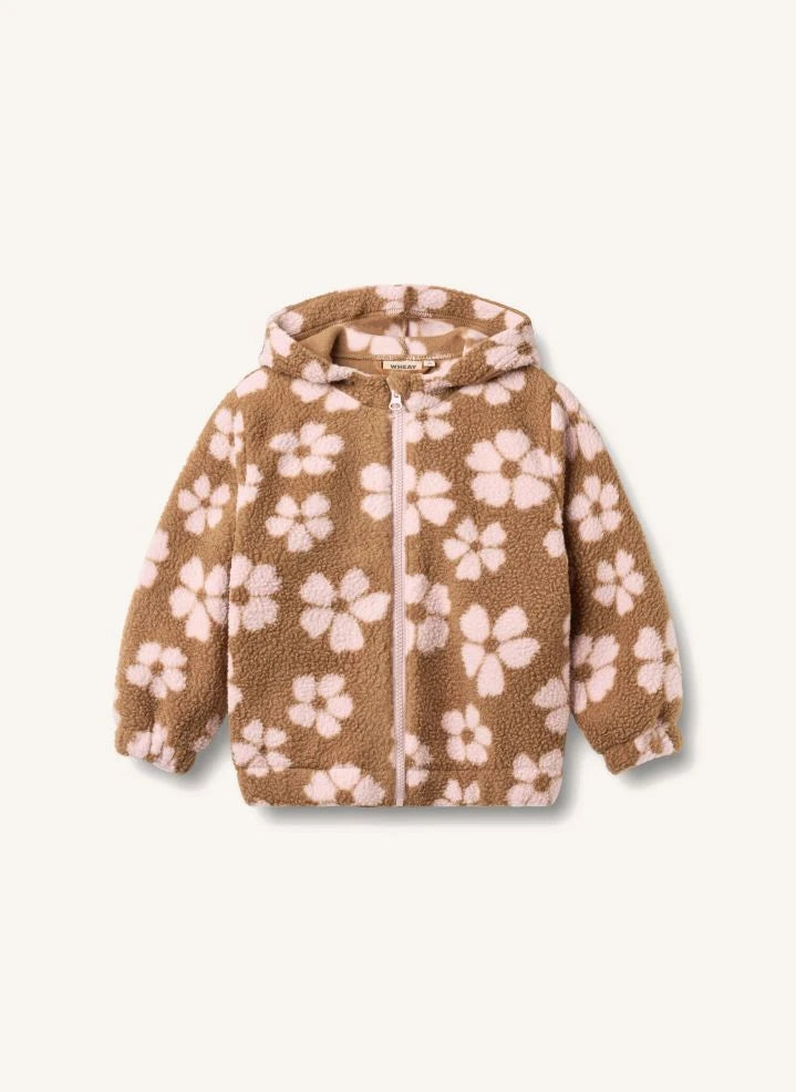 Wheat - Mila Zip Jacket Made from Recycled Fibers | Brown