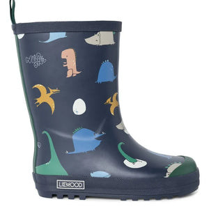 Liewood - Mason Dinosaur Rain Boots | Navy