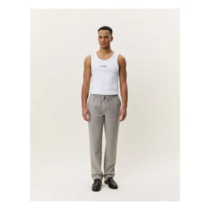 Les Deux - Mini Checked Pants | Dark Beige