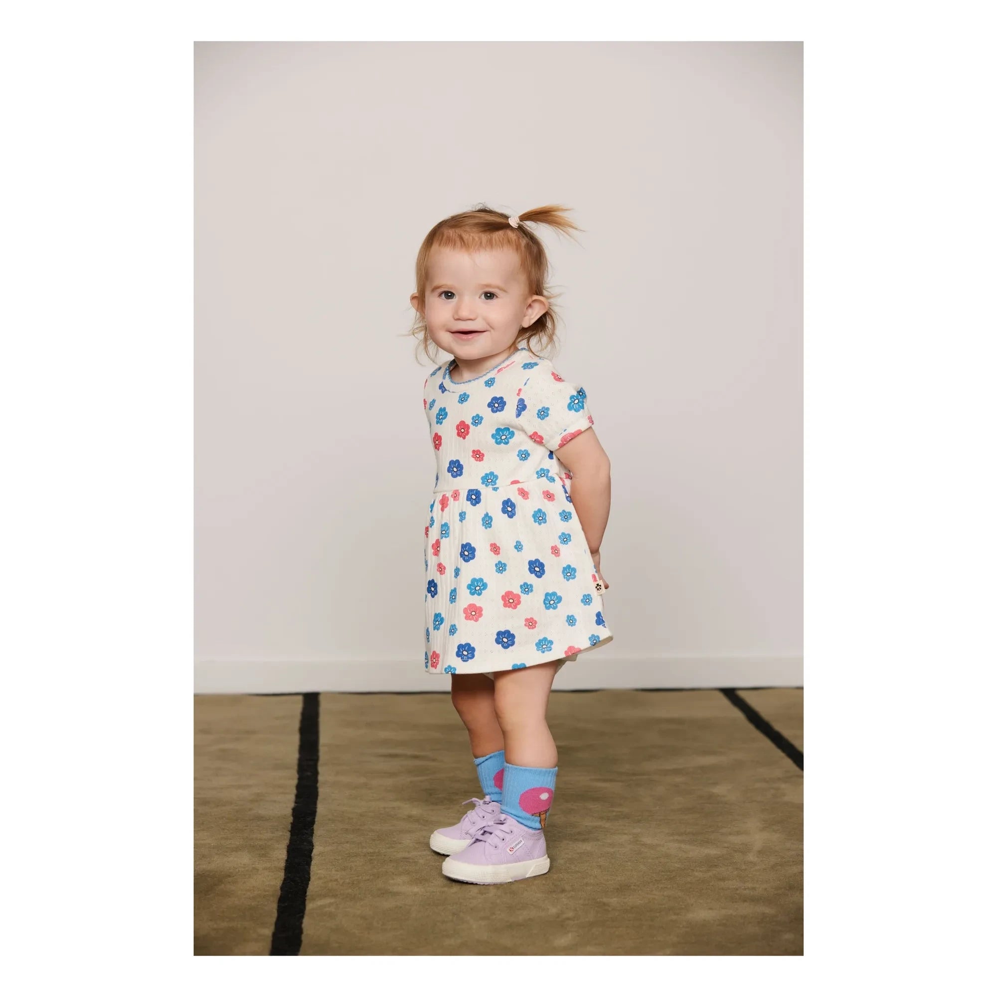 Mini Rodini - Set of 2 Striped Organic Cotton Socks | Pink