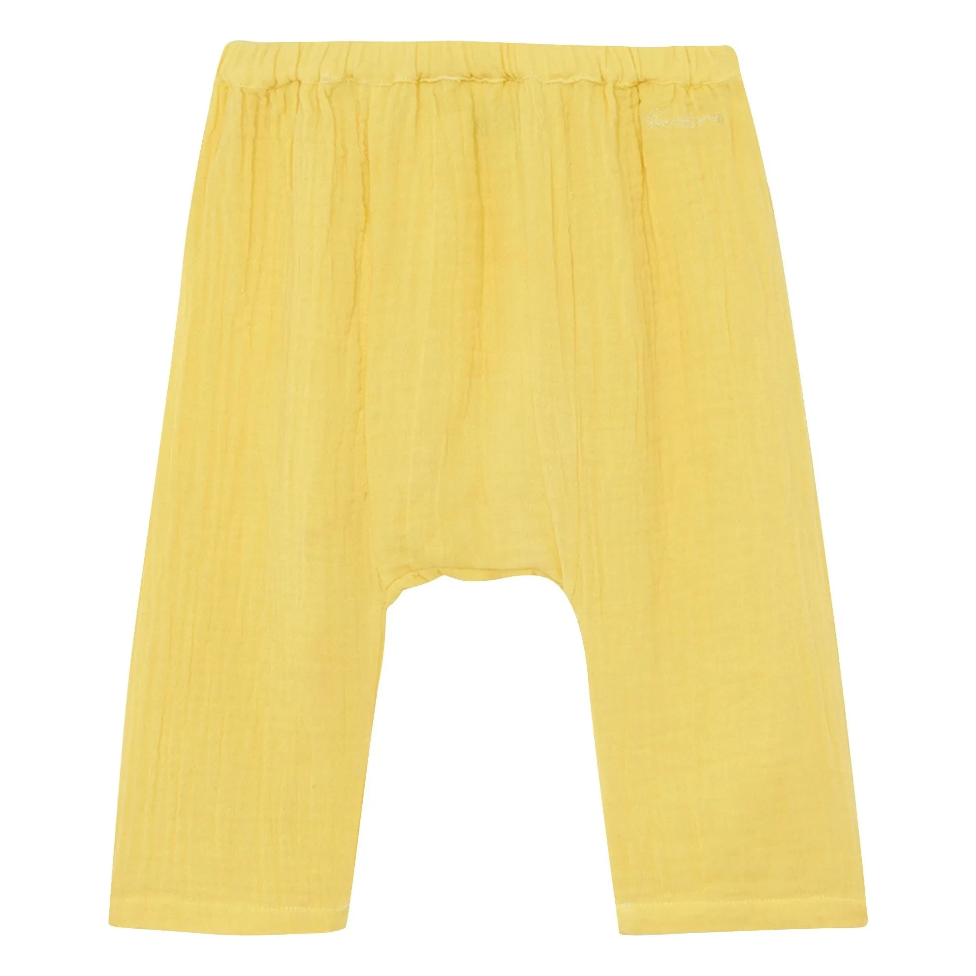 Bonton - Laos Pamuk Gazlı Pantolon | Sarı