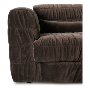 HKliving - Club 4-Seater Sofa | Brown