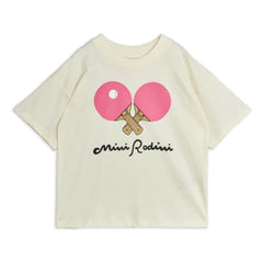 Mini Rodini - Organic Cotton Ping Pong T-Shirt | White