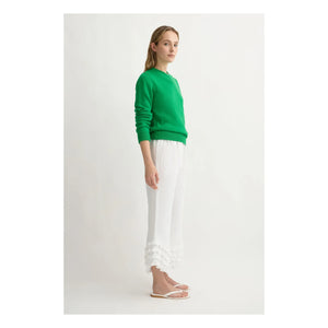 Posse - Florence Linen Pants | White - Ivory