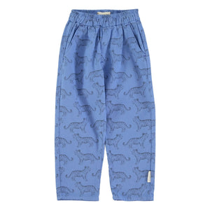 Piupiuchick - Tiger organic cotton pants | Blue