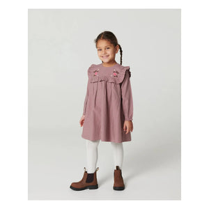 Copenhagen Colors - Embroidered Checked Dress | Pink