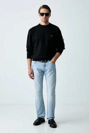 Alpha Industries Pamuklu Erkek Sweatshirt DTM Mid