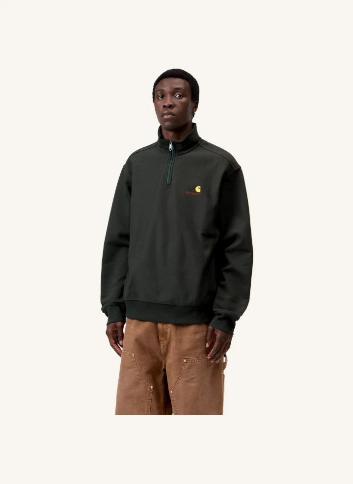 Carhartt WIP - American Script Half-Zip Sweatshirt | Black
