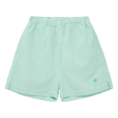 True Artist - Green Striped Short Shorts No.11