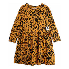 Mini Rodini - Leopar elbise | Kahverengi