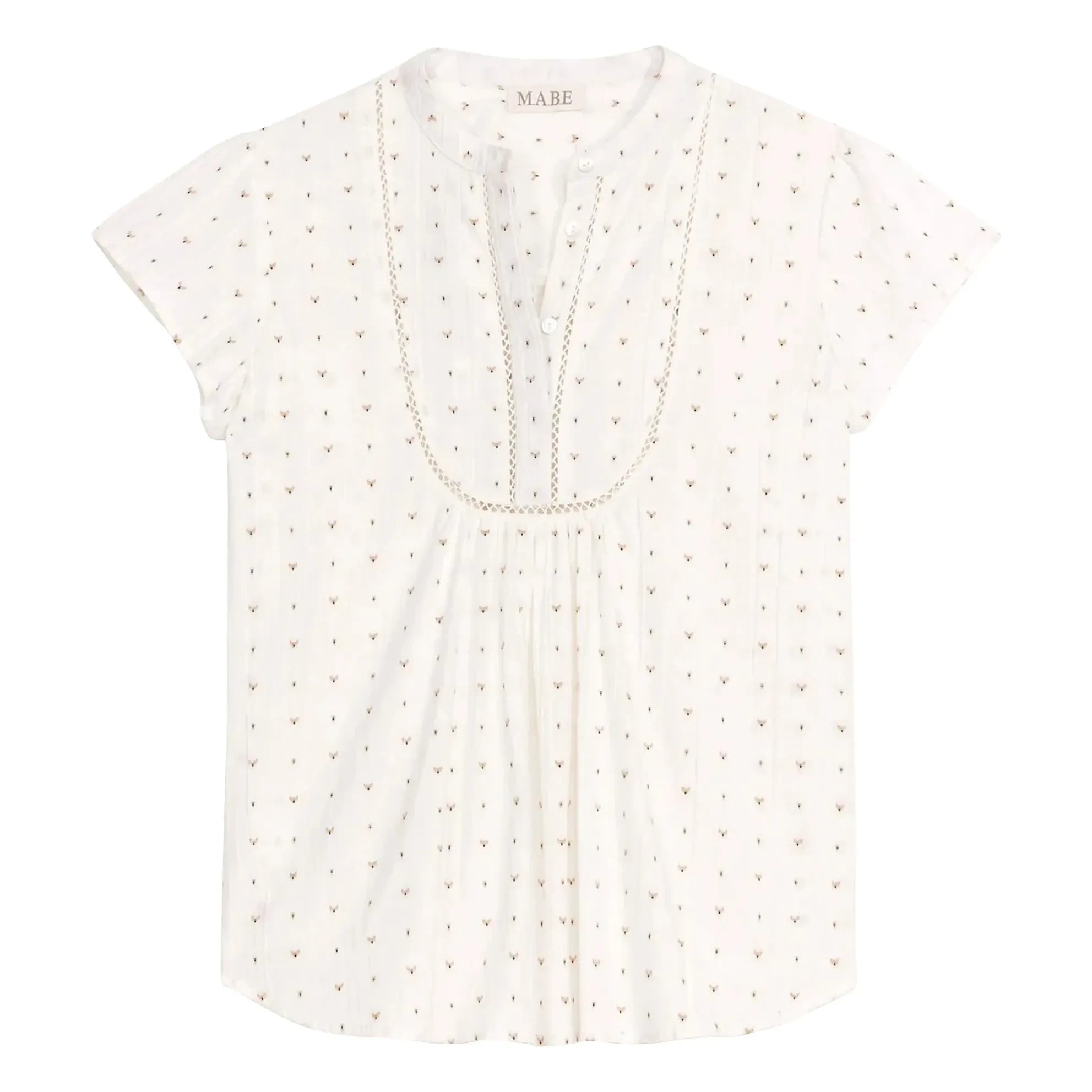 M.A.B.E. - Rita Cotton Blouse | White