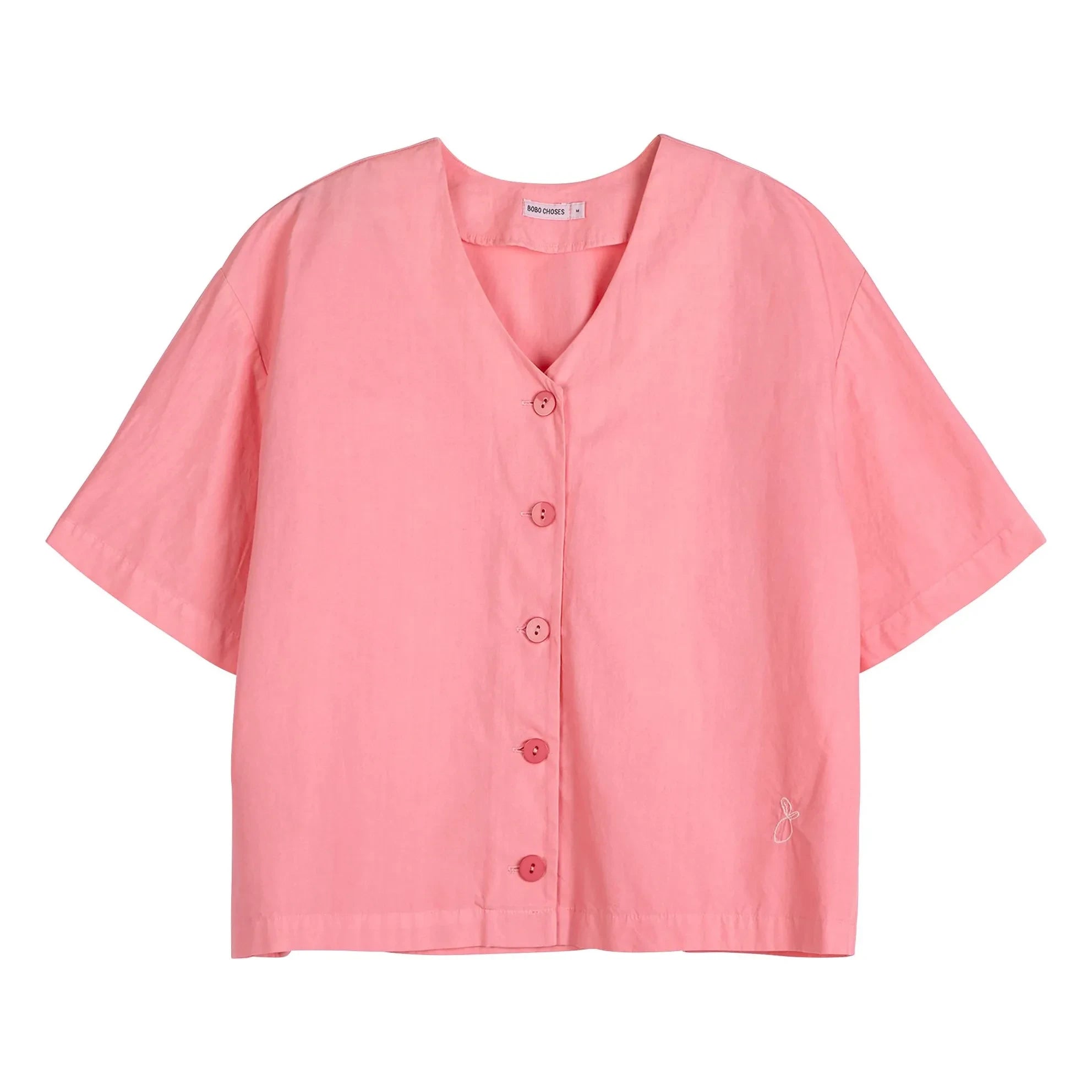 Bobo Choses - Paper Touch Organic Cotton Blouse | Pink