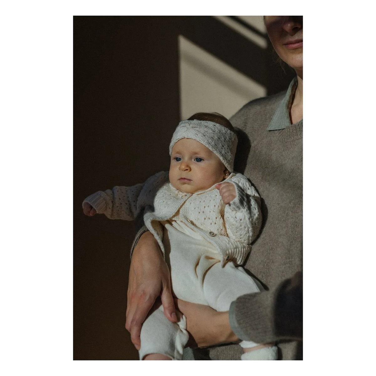 1+ in the family - Nimes Merinos Wool Cardigan | Ecru