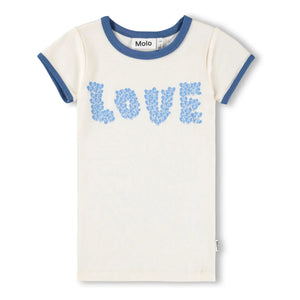 Molo - Rhiannon Love Organic Cotton T-Shirt | Off-White