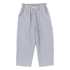 Babe & Tess - Saint Tropez Striped Lace-Up Pants | Azure Blue