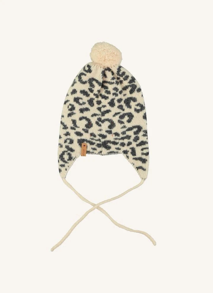 Piupiuchick - Leopard Wool Beanie | Pale Pink