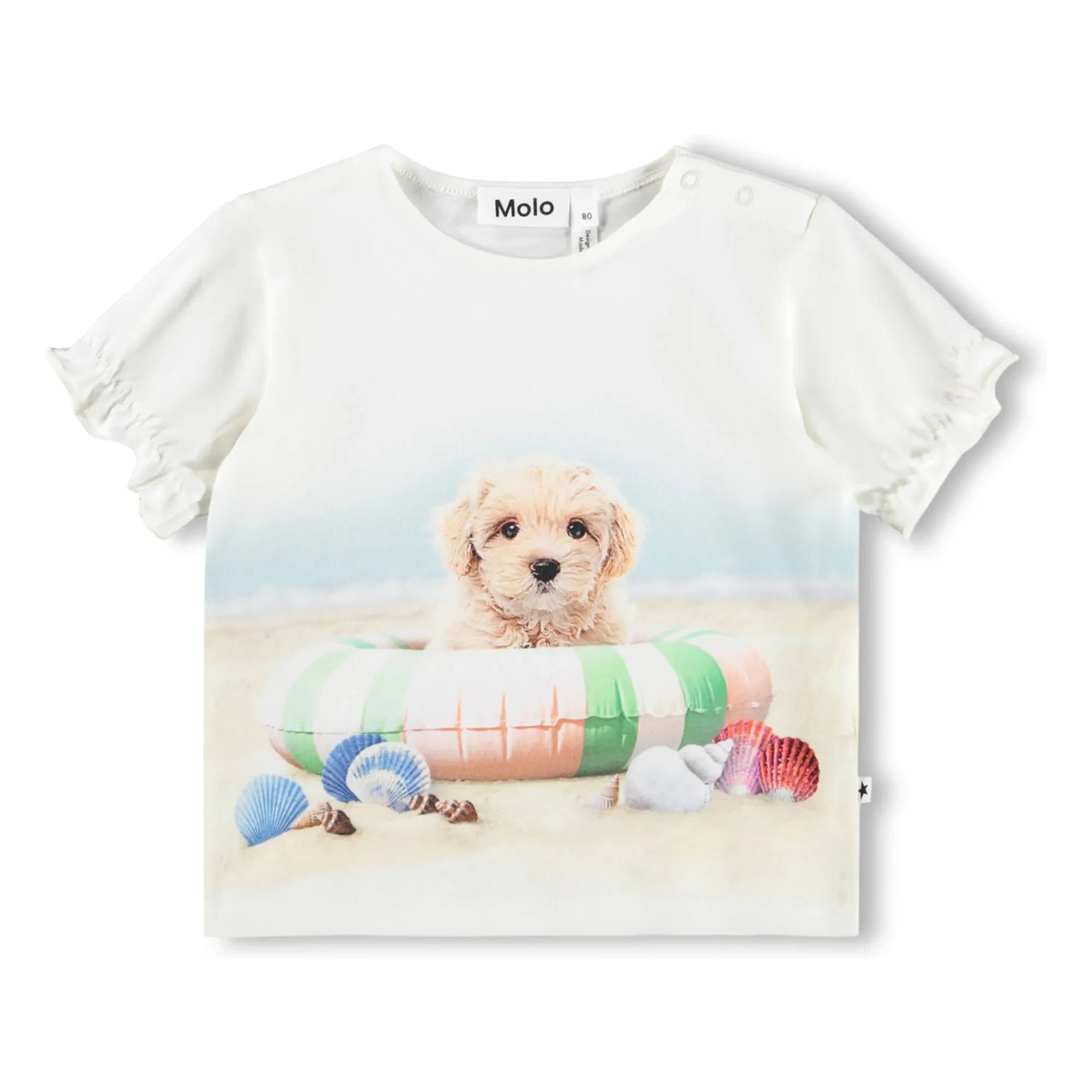 Molo - Eline Dog Organic Cotton T-Shirt | White