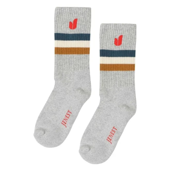 Jenest - J Sport Organic Cotton Socks | Grey Melange