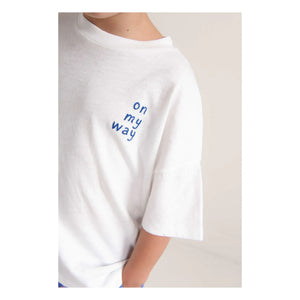 Jenest - Oversized T-Shirt Ben On my Way Organic Cotton | White