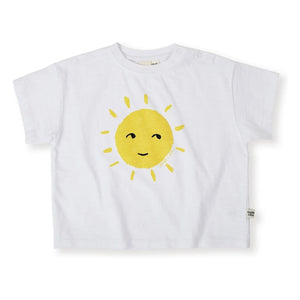 Goldie + Ace - Exclusive Goldie+Ace x Smallable - Oversized Sun T-Shirt | White