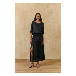 Louise Misha - Chayana Cotton Blouse | Black