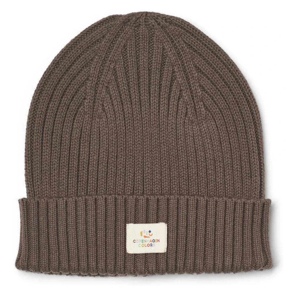 Copenhagen Colors - Copenhagen Colors Organic Cotton Beanie | Dark Brown