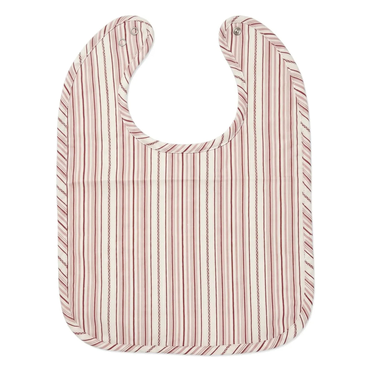 Editions Aimable - Bib Bertille | Raspberry Striped Poplin