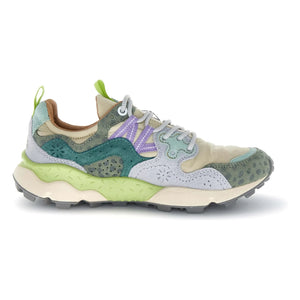Flower Mountain - Yamano 3 Leopard Suede and Nylon Sneakers | Gray Blue