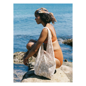 Soleil Soleil - Florienne Organic Cotton Scarf | Brown