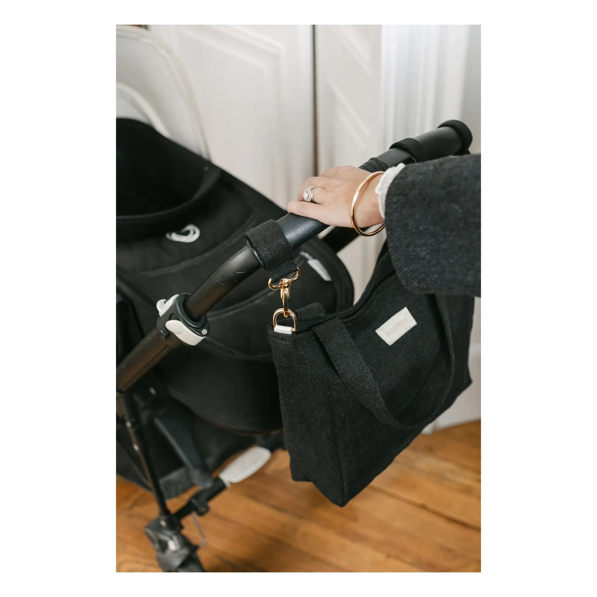 Adorna - Stroller Clips for Shopping Bags | Black