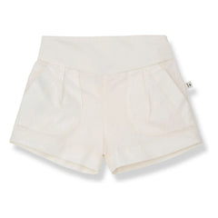 1+ in the family - Short Llonga Poplin | White