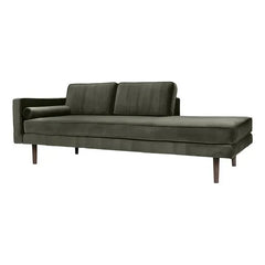 Broste Copenhagen - Olive Green Wind Velvet Lounge Chair