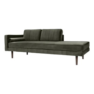 Broste Copenhagen - Olive Green Wind Velvet Lounge Chair
