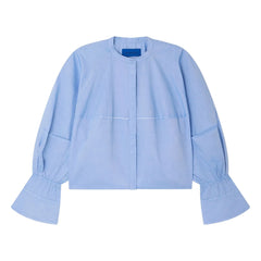 Mes Demoiselles - Soon Cotton Poplin Blouse | Light Blue