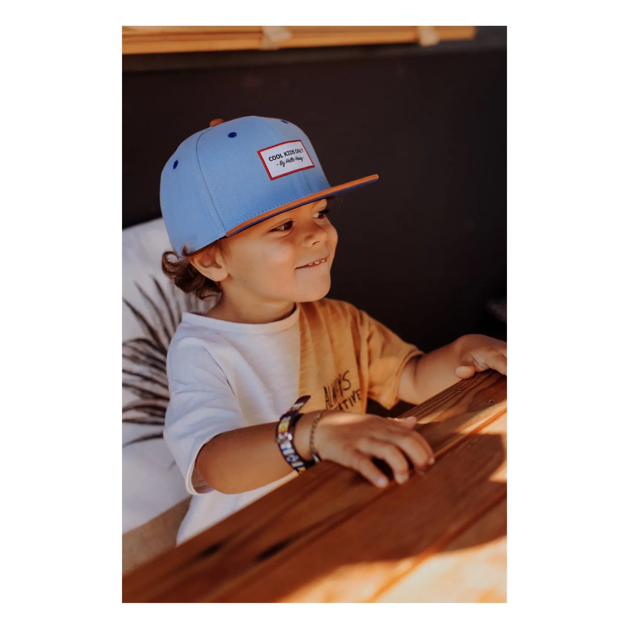 Hello Hossy - Flat Visor Hat | Denim Blue