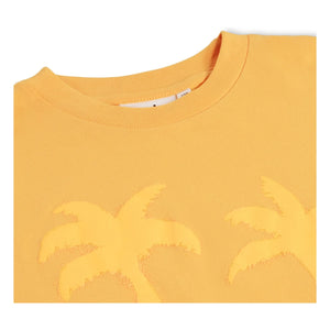 Molo - Riley Palm Smile Organic Cotton T-Shirt | Orange