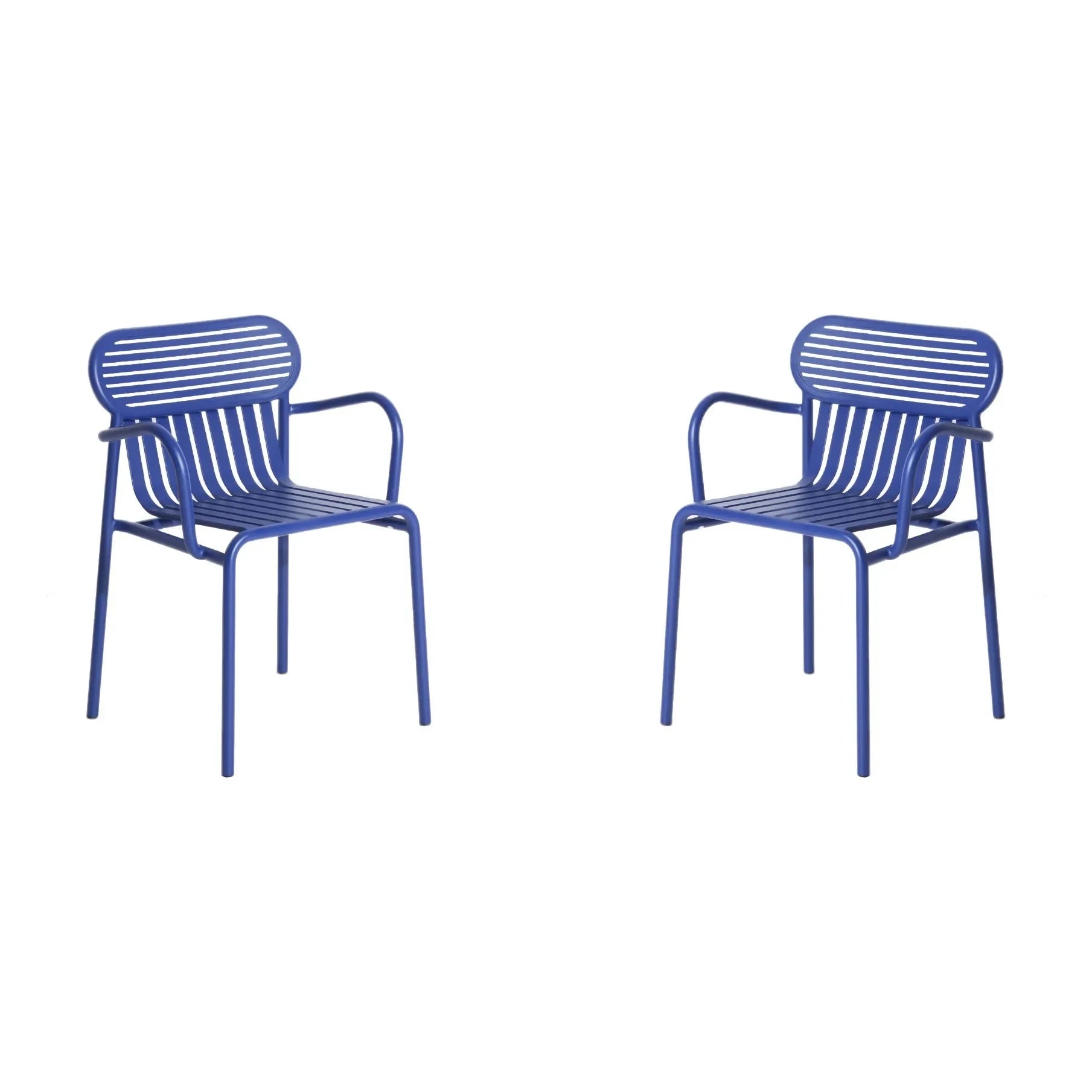Petite Friture - Short-Sleeved Weekend Chairs - Set of 2 | Blue