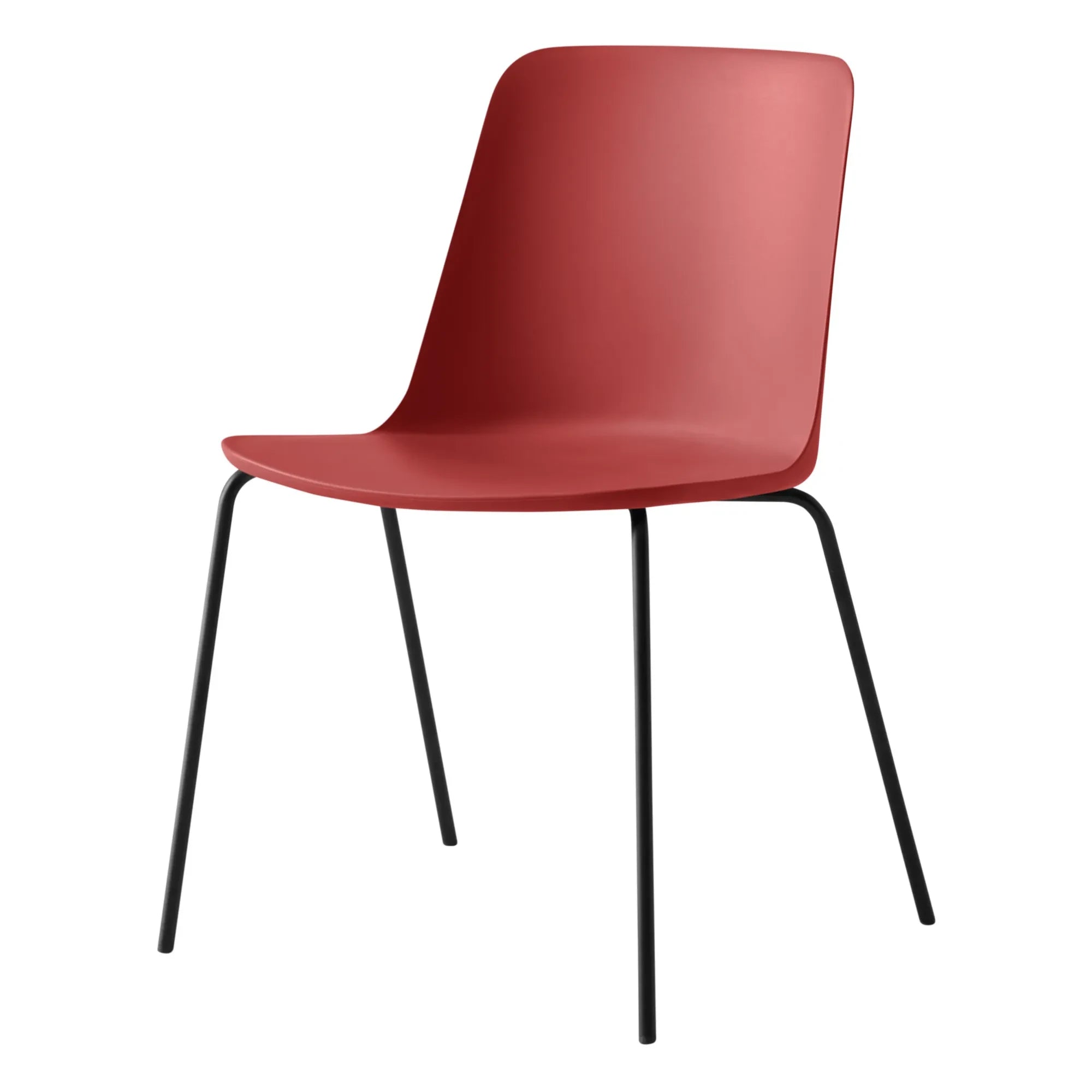 & Tradition - Rely HW65 Chair, Black Frame | Vermillion