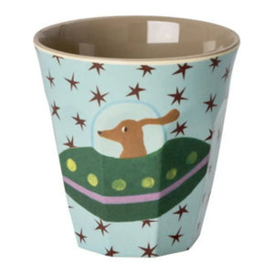 Rice - Space Dog Cups - 6-piece Set | Blue