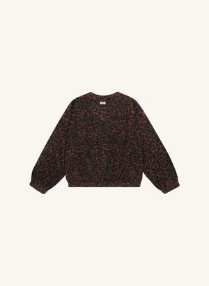Tumble N'Dry - Madelon Leopard Organic Cotton Cardigan | Brown
