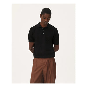 Noyoco - Haring Organic Cotton Polo T-Shirt | Black