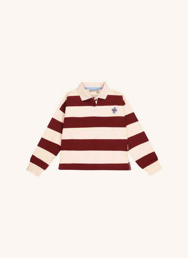 Tumble N'Dry - Adele Organic Cotton Polo Collar Sweater | Faded Pink